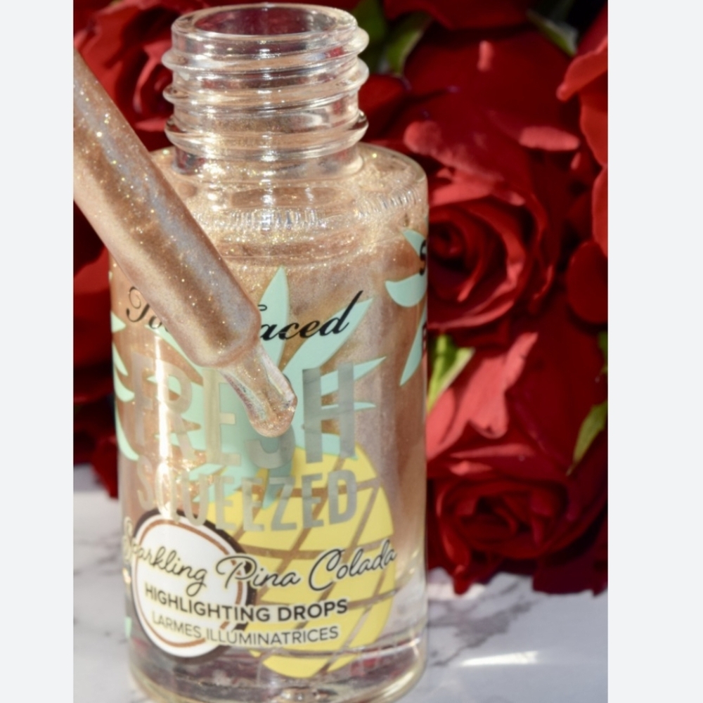❇️SPARKLING PINA COLADA Too Faced RARE Tutti Frutti Highlighting Drops NWT - Picture 3 of 7